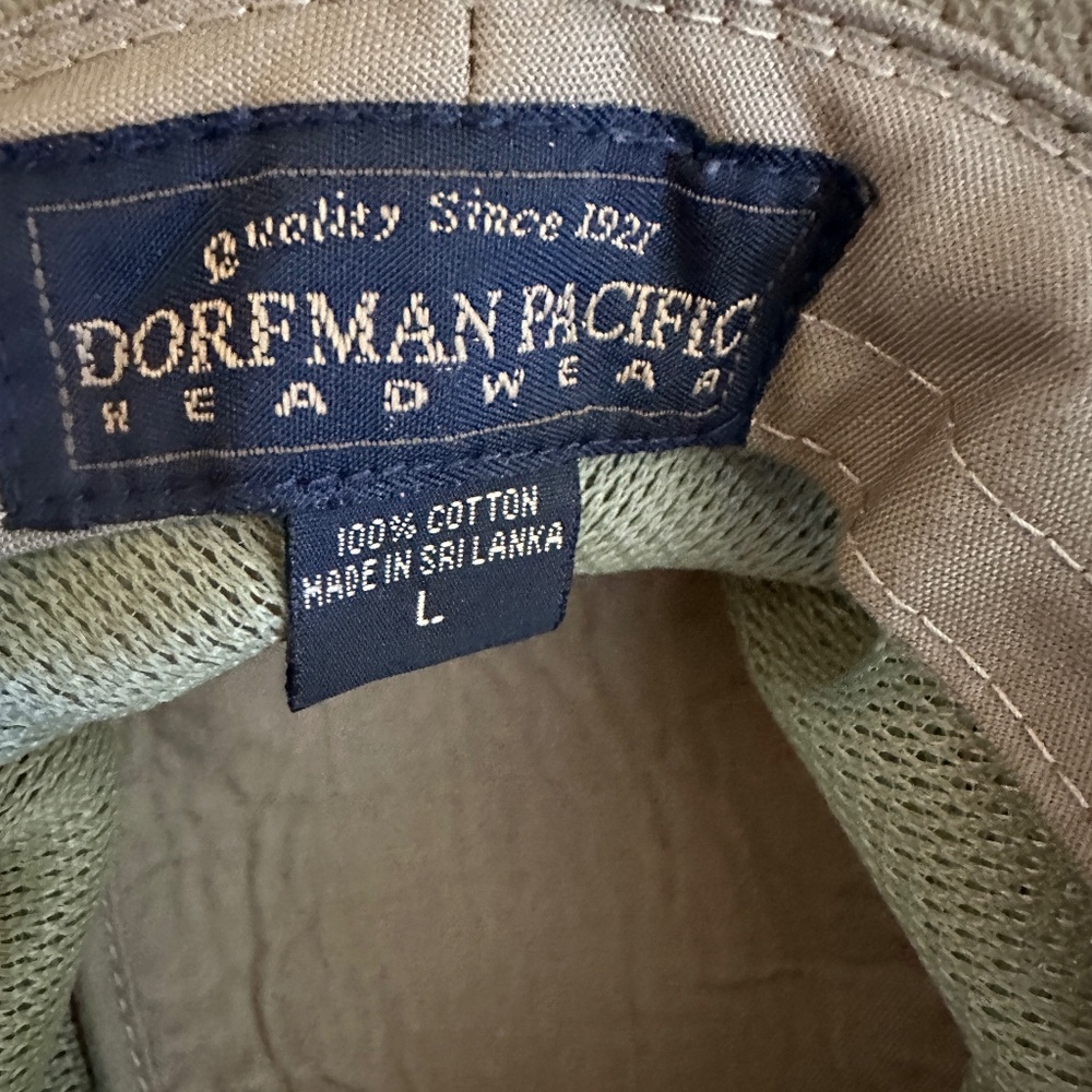 Dorfman Pacific Canvas Safari Hat Size Large - Picture 3 of 16